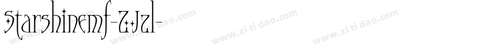 Starshinemf-ZJzl字体转换