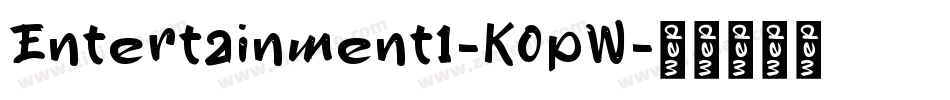 Entertainment1-K0pW字体转换