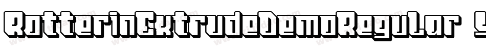 RotterinExtrudeDemoRegular-6YyPA字体转换