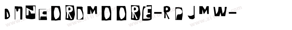 DunfordMoore-RpJMW字体转换