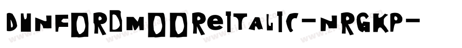 DunfordMooreItalic-nRgKP字体转换