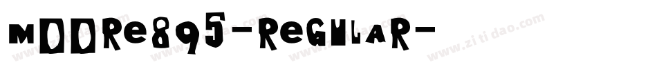 Moore895-Regular字体转换