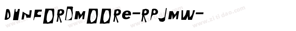 DunfordMoore-RpJMW字体转换