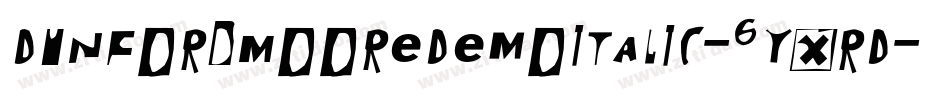 DunfordMooreDemoItalic-6YxrD字体转换