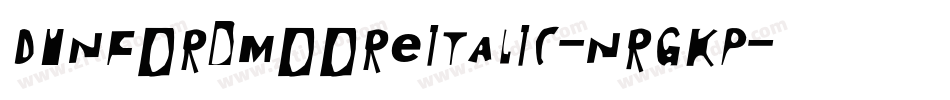 DunfordMooreItalic-nRgKP字体转换