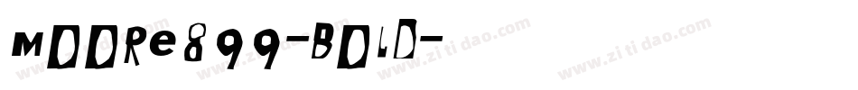 Moore899-Bold字体转换