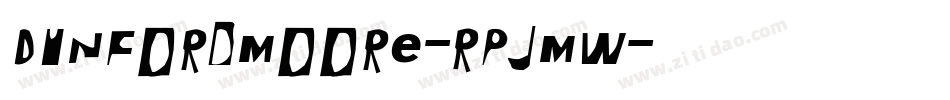 DunfordMoore-RpJMW字体转换