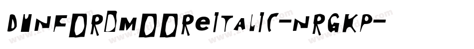 DunfordMooreItalic-nRgKP字体转换