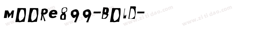 Moore899-Bold字体转换