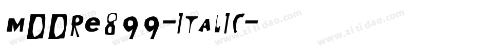 Moore899-Italic字体转换