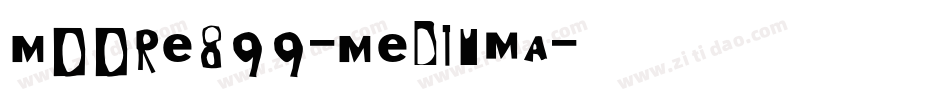 Moore899-MediumA字体转换