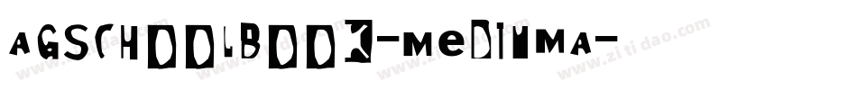 AGSchoolbook-MediumA字体转换