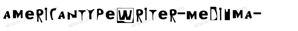 AmericanTypewriter-MediumA字体转换