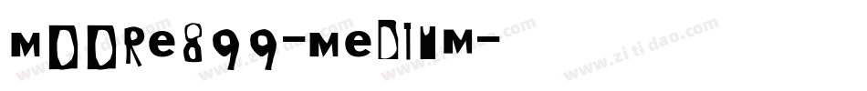 Moore899-Medium字体转换
