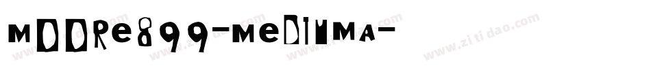 Moore899-MediumA字体转换