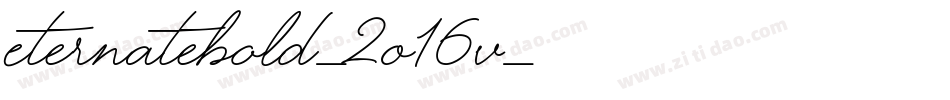 EternateBold-2O16v字体转换