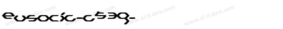 Eusocia-a539字体转换