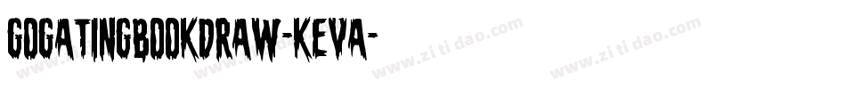 GogatingBookDraw-KEvA字体转换