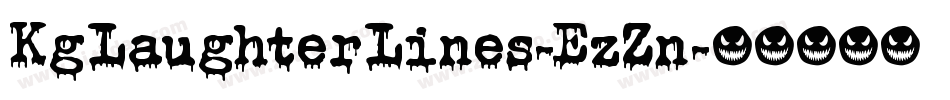 KgLaughterLines-EzZn字体转换 KgLaughterLines-EzZn字体转换