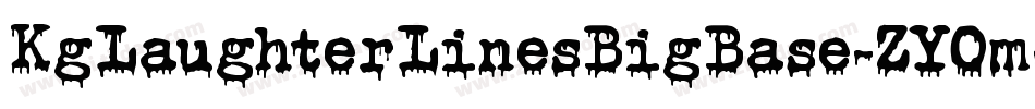 KgLaughterLinesBigBase-ZYOm字体转换
