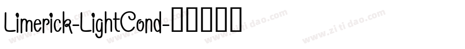 Limerick-LightCond字体转换