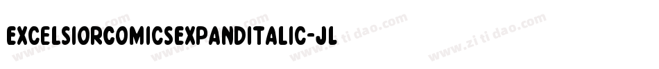 ExcelsiorComicsExpandItalic-JL5m字体转换