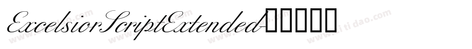 ExcelsiorScriptExtended字体转换