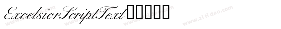 ExcelsiorScriptText字体转换