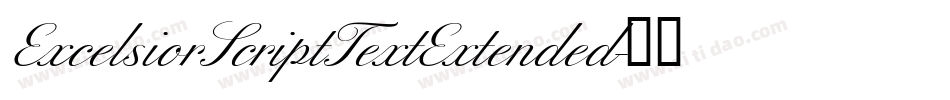 ExcelsiorScriptTextExtended字体转换