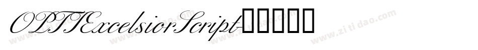 OPTIExcelsiorScript字体转换