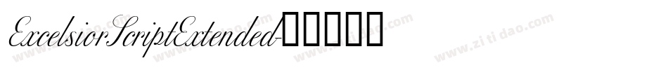 ExcelsiorScriptExtended字体转换