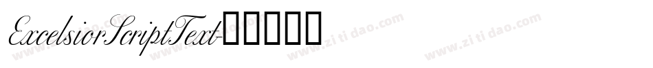 ExcelsiorScriptText字体转换