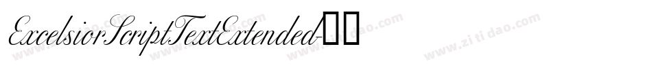 ExcelsiorScriptTextExtended字体转换