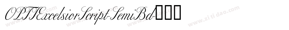 OPTIExcelsiorScript-SemiBd字体转换