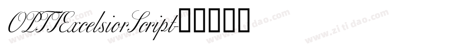 OPTIExcelsiorScript字体转换