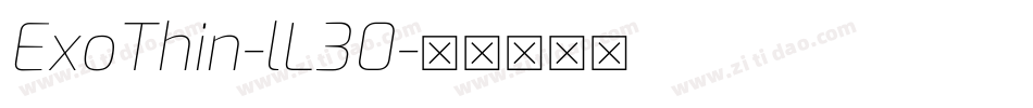 ExoThin-lL30字体转换