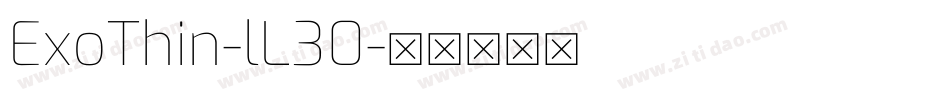 ExoThin-lL30字体转换