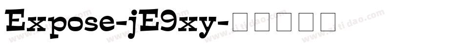 Expose-jE9xy字体转换