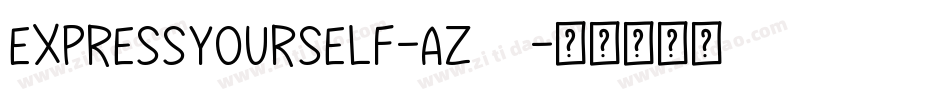 ExpressYourself-aZ65字体转换