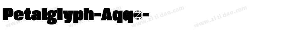 Petalglyph-Aqq2字体转换