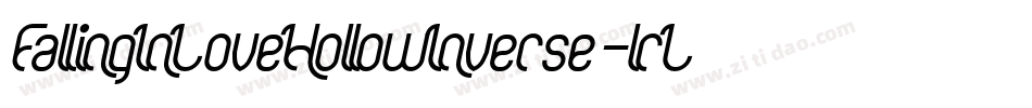 FallingInLoveHollowInverse-lrL0字体转换