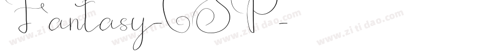 Fantasy-CSP字体转换