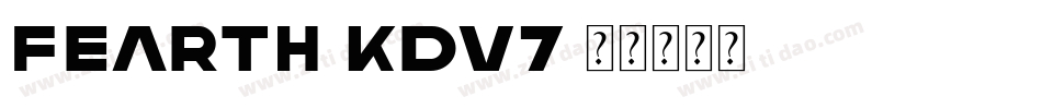 Fearth-KdV7字体转换