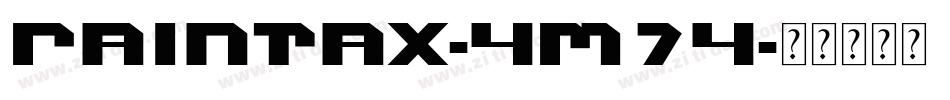 RainTax-4M74字体转换