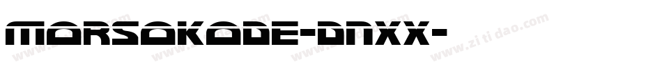 MorsoKode-dnXX字体转换