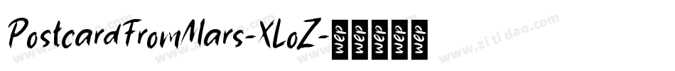 PostcardFromMars-XLoZ字体转换