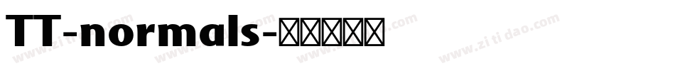 TT-normals字体转换