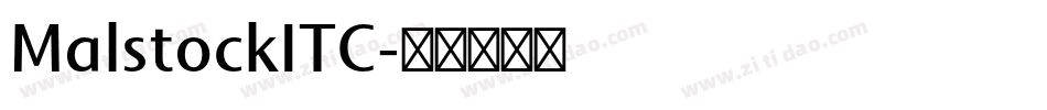 MalstockITC字体转换