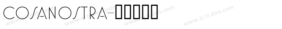 CosaNostra字体转换