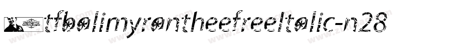 FtfbalimyrantheefreeItalic-n28R字体转换